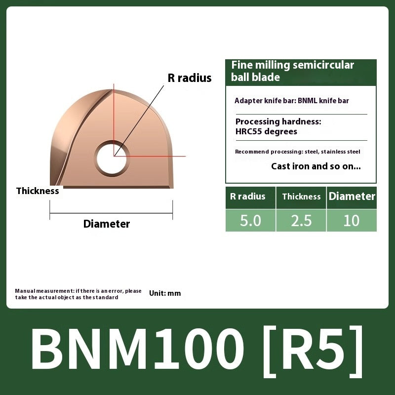 1149-South Lion Ball End Semicircular Inserts Finishing R4R5R6R8R10R12.5R15R16 20ZPFG/BNMP3202 Shandong Denso Pricision Tools Co.,Ltd.